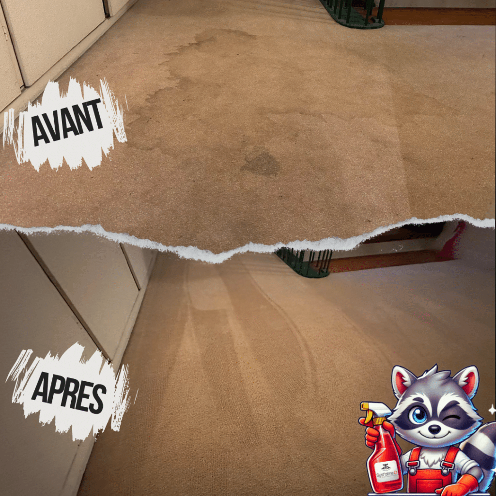 avant/après un détachage de moquettes à paris 15